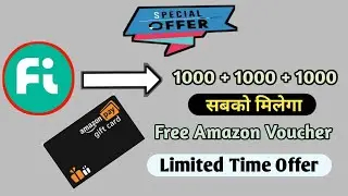 Fi Money Cashback Offer | Get 500 Amazon Voucher | New Cashback Offer Today | New Loot Offer Today