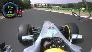 Lewis Hamilton Hungary 2013 pole lap (high quality)