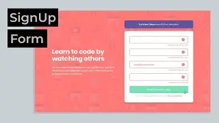 SignUp Form With JavaScript Form Validation