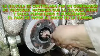 Montaje de una válvula de gobierno de una turbina de vapor. steam turbine