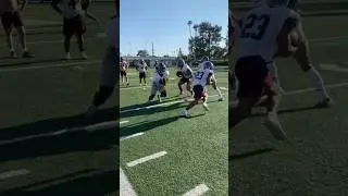 #RunningBackDrills - simultaneous jump cut drill #RBdrills #RedlandsBulldogs