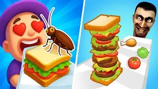 Sandwich Runner Vs Sandwich Run - All Level Gameplay Android,iOS - NEW UPDATE