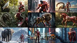 Iron Man Meets Animal AI | Iron man and animals ai movies