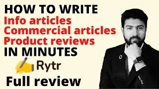 Rytr Review: Write Information content, Product reviews and SEO meta data in minutes