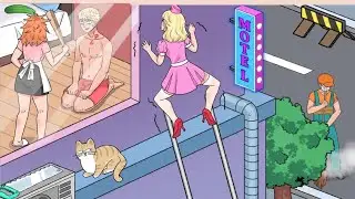 Brain Trap: Annoying Puzzle - Level 10 Help the girl climb down || Solution