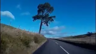 Winter Road Trip Drive With Music On History Visit To Sma Glen In Perthshire Highlands Scotland