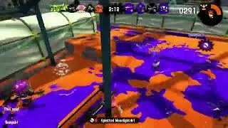 my best 180&deg; splat with the kensa dynamo roller || Splatoon 2