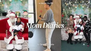A Day in my life mommy vlog| Babies first Christmas| Christmas light show| First Santa pictures!