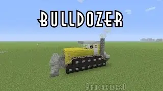 Minecraft Vehicle Tutorial - Bulldozer