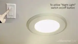 5 in. & 6 in. Retrofit Recessed LED Downlight with Night Light, 1200 Lumens, 5 CCT  2700K-5000K