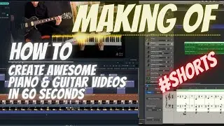 How To Record 🎙️ & Film 🎥 Awesome Piano 🎹 & Guitar 🎸 Tracks. Making Of #Shorts #Filmora #SeeMusic
