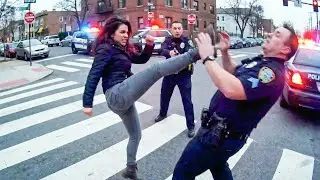 When the CRAZIEST Karens ATTACK Cops and Get INSTANT KARMA