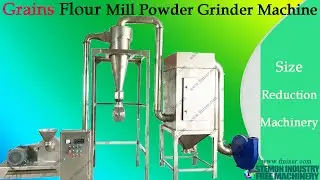 Grain mill powder grinder machine for grinding wheat corn rice maize into flour with pin mill type