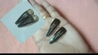 Simple Hair Pin Makeover #Simple Craft & Creation#