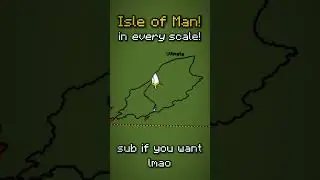 Остров Мэн в ЛЮБОМ МАСШТАБЕ #minecraft #isleofman #countryballs #minecraftmaps