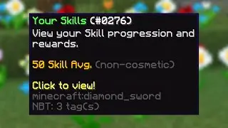 skill average 50 from a flower (hypixel skyblock)