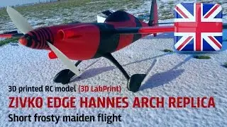 3D printed ZIVKO EDGE HANNES ARCH REPLICA   Short frosty maiden flight