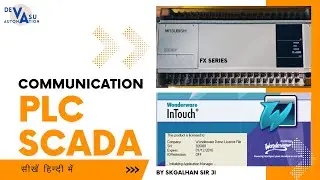 #Mitsubishi and #Intouch SCADA communication in Hindi