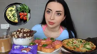 И ОПЯТЬ НЕ ПОЛУЧИЛОСЬ 😩 Мукбанг завтрак 🍳 Ayka Emilly