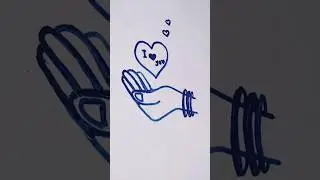 New Drawing Video#Easy Art#Virl Video#You Tube Shorts#Trending#Nura art#How To Draw Love 👍👌💕