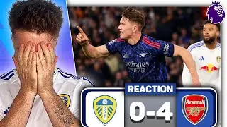 Leeds United 0-4 Arsenal INSTANT MATCH REACTION | Premier League Analysis, Goals & Fan Response