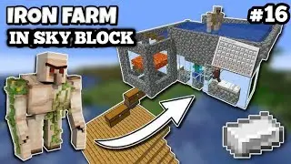 Unlimited Iron Farm In Minecraft Unique Sky Block #16