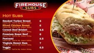 Nutritional Menu Sample