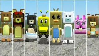 I found all the Characters Super Bear Adventure in Gmod Maze