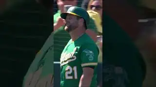 In his final MLB game, Stephen Vogt's kids announced his name as he came up to bat.