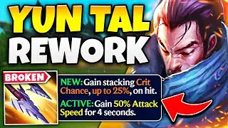 Yun Tal Wildarrows Rework is BROKEN on Yasuo (INSANE STATS: 50% CRIT, AD, & AS)