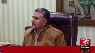Глава районной администрации Саби, майор в отставке Илья Кабзай, председательствует на заседании ...