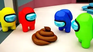 AMONG US POOP! / 018 / IMPOSTOR POOPED EVERYWHERE! / THE FUNNIEST ANIMATIONS! / #game #memes #funny