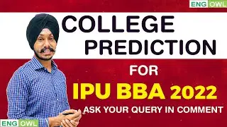IPU BBA 2022 | Rank List Out | College Prediction | The English Owl #IPUBBA2022