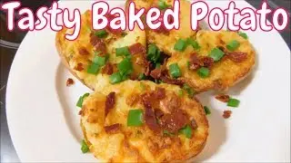 Loaded twice Baked potatoes-  Oven Baked Potatoes Super Tasty