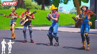 Fortnite Lady Gaga JUG BAND Emote (Synced Gameplay)