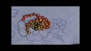 Hand Embroidery | HOW TO- ADD SEQUIN IN A FRENCH KNOT | TO FILL A DESIGN