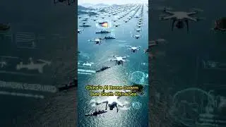 China&rsquo;s AI Drone Swarm Patrols the South China Sea &mdash; A New Era of Naval Warfare#shorts