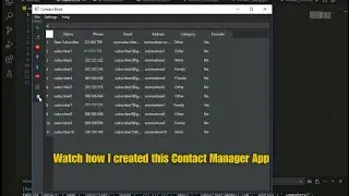 How I Built a Powerful Python Contact Manager App with Good Features!