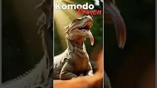 Komodo Dragon: Earth&rsquo;s Giant Predator 🐉🌍.#facts #junglefacts #viralvideo #wildlife #shortsfeed