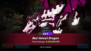 Red Velvet Dragon - 5.5+ billion DMG - Black Lemonade team (Cookie Run Kingdom)