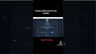 Checking my worker on public pool Bitaxe mining. @MrBangkh