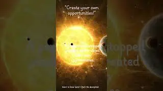 &ldquo;Create your own opportunities!&rdquo; | 4x Motivation