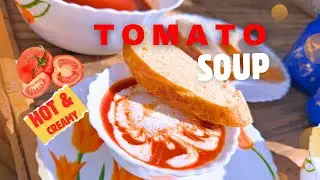 Hot & Creamy Tomato Soup Recipe | Winter Special Soup 🍅