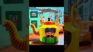 art#painting on old kettle#art  #viral #trending #shortssvideo