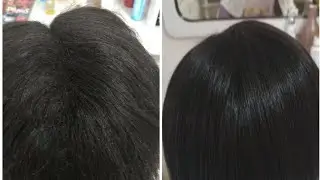 Alisamento em cabelo afro com guanidina yellow