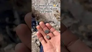 Two antique coins 🪙 in some amazing and special shape #antique #shorts #antiquecoins #oldcoins
