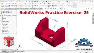 SolidWorks Practice EXERCISE-25 || SolidWorks Tutorial in Hindi || SolidWorks