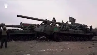 Ukrainian Army's 43rd Heavy Artillery Brigade fires massive 2S7 Pion artillery weapon | ukraine war