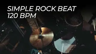 Simple Rock Drum Beat for Practice | Rock Drum Loop | 120 BPM