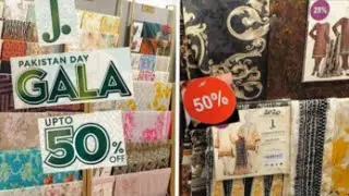 j. summer sale 2021|unstitched lawn |pakistan day gala sale